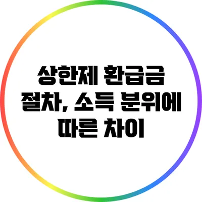상한제 환급금 절차, 소득 분위에 따른 차이