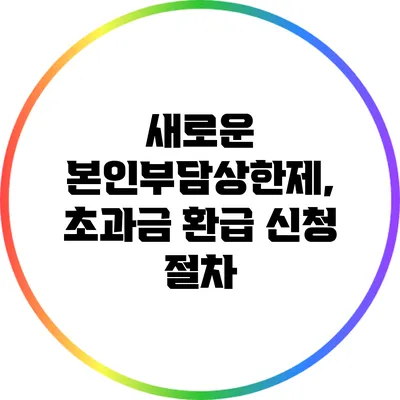 새로운 본인부담상한제, 초과금 환급 신청 절차