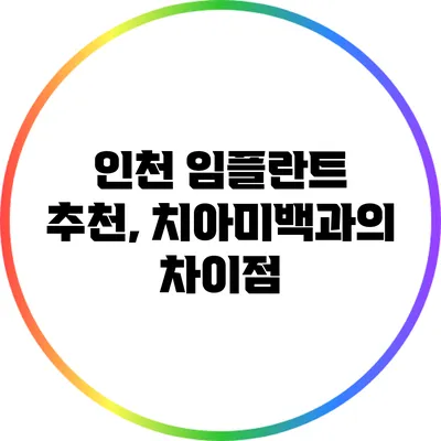 인천 임플란트 추천, 치아미백과의 차이점