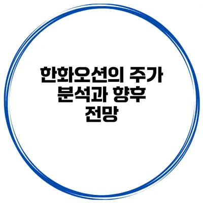 한화오션의 주가 분석과 향후 전망